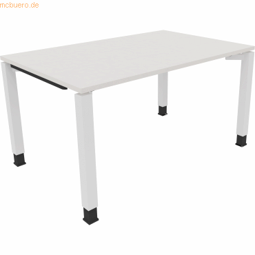 4003969076365 - Schreibtisch All in One 810031501 höhenverstellbar 68-82cm (H) rechteckig diamant weiß verkehrsweiß 4003969076365 Soennecke 4003969076365 - Schreibtisch All in One 810031501 höhenverstellbar 68-82cm (H) rechteckig diamant weiß verkehrsweiß 4003969076365 Soennecke