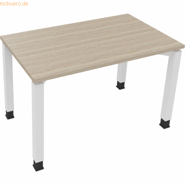 4003969076457 - Schreibtisch All in One 810029471 höhenverstellbar 68-82cm (H) rechteckig eiche natur verkehrsweiß 4003969076457 Soennecken 4003969076457 - Schreibtisch All in One 810029471 höhenverstellbar 68-82cm (H) rechteckig eiche natur verkehrsweiß 4003969076457 Soennecken