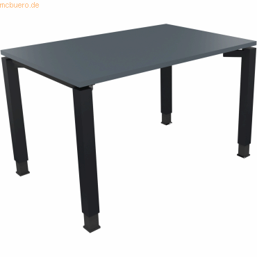 4003969076587 - Schreibtisch All in One 810029582 höhenverstellbar 68-82cm (H) rechteckig lavagrau   anthrazitmetallic 4003969076587 Soenneck