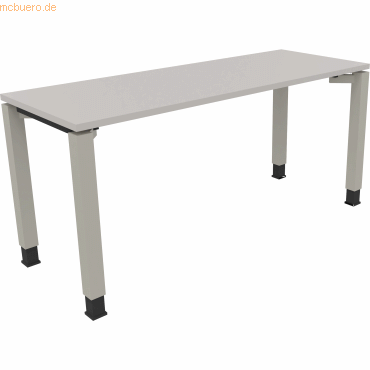 4003969076648 - Schreibtisch All in One 810032081 höhenverstellbar 68-82cm (H) rechteckig lichtgrau silberaluminium 4003969076648 Soennecke 4003969076648 - Schreibtisch All in One 810032081 höhenverstellbar 68-82cm (H) rechteckig lichtgrau silberaluminium 4003969076648 Soennecke