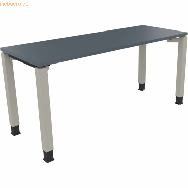 4003969076655 - Schreibtisch All in One 810032082 höhenverstellbar 68-82cm (H) rechteckig lavagrau silberaluminium 4003969076655 Soennecken 4003969076655 - Schreibtisch All in One 810032082 höhenverstellbar 68-82cm (H) rechteckig lavagrau silberaluminium 4003969076655 Soennecken