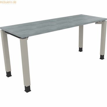 4003969076662 - Schreibtisch All in One 810032083 höhenverstellbar 68-82cm (H) rechteckig beton hell silberaluminium 4003969076662 Soenneck 4003969076662 - Schreibtisch All in One 810032083 höhenverstellbar 68-82cm (H) rechteckig beton hell silberaluminium 4003969076662 Soenneck