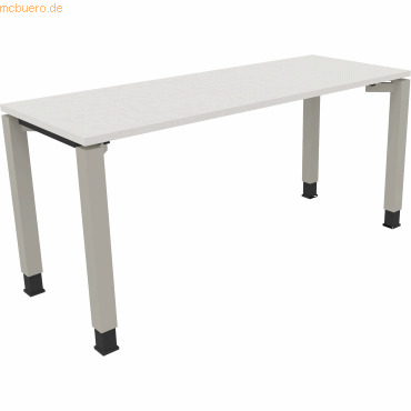 4003969076754 - Schreibtisch All in One 810032001 höhenverstellbar 68-82cm (H) rechteckig diamant weiß silberaluminium 4003969076754 Soenne 4003969076754 - Schreibtisch All in One 810032001 höhenverstellbar 68-82cm (H) rechteckig diamant weiß silberaluminium 4003969076754 Soenne