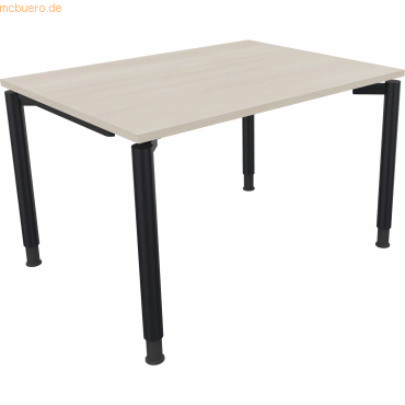4003969076808 - Schreibtisch All in One 810029872 höhenverstellbar 68-82cm (H) rechteckig akazie hell anthrazit metallic 4003969076808 Soen 4003969076808 - Schreibtisch All in One 810029872 höhenverstellbar 68-82cm (H) rechteckig akazie hell anthrazit metallic 4003969076808 Soen