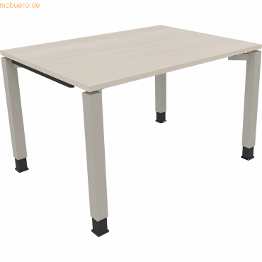 4003969076860 - Schreibtisch All in One 810029972 höhenverstellbar 68-82cm (H) rechteckig akazie hell   silberaluminium 4003969076860 Soennec