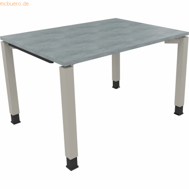 4003969076983 - Schreibtisch All in One 810029983 höhenverstellbar 68-82cm (H) rechteckig beton hell   silberaluminium 4003969076983 Soenneck