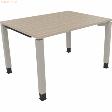 4003969077003 - Schreibtisch All in One 810029971 höhenverstellbar 68-82cm (H) rechteckig eiche natur   silberaluminium 4003969077003 Soennec