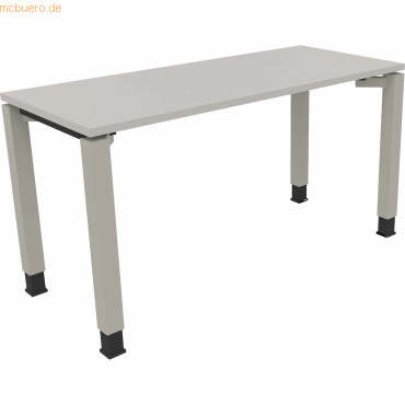 4003969077126 - Schreibtisch All in One 810030581 höhenverstellbar 68-82cm (H) rechteckig lichtgrau silberaluminium 4003969077126 Soennecke 4003969077126 - Schreibtisch All in One 810030581 höhenverstellbar 68-82cm (H) rechteckig lichtgrau silberaluminium 4003969077126 Soennecke