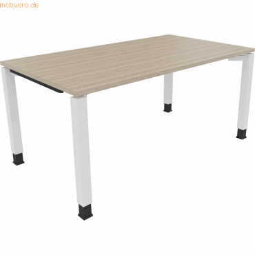 4003969077379 - Schreibtisch All in One 810032771 höhenverstellbar 68-82cm (H) rechteckig eiche natur verkehrsweiß 4003969077379 Soennecken 4003969077379 - Schreibtisch All in One 810032771 höhenverstellbar 68-82cm (H) rechteckig eiche natur verkehrsweiß 4003969077379 Soennecken