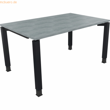 4003969077485 - Schreibtisch All in One 810031383 höhenverstellbar 68-82cm (H) rechteckig beton hell anthrazit metallic 4003969077485 Soenn 4003969077485 - Schreibtisch All in One 810031383 höhenverstellbar 68-82cm (H) rechteckig beton hell anthrazit metallic 4003969077485 Soenn