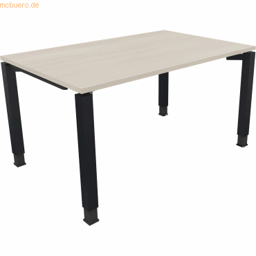 4003969077492 - Schreibtisch All in One 810031372 höhenverstellbar 68-82cm (H) rechteckig akazie hell anthrazit metallic 4003969077492 Soen 4003969077492 - Schreibtisch All in One 810031372 höhenverstellbar 68-82cm (H) rechteckig akazie hell anthrazit metallic 4003969077492 Soen