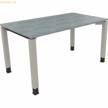 4003969077522 - Schreibtisch All in One 810031183 höhenverstellbar 68-82cm (H) rechteckig beton hell silberaluminium 4003969077522 Soenneck 4003969077522 - Schreibtisch All in One 810031183 höhenverstellbar 68-82cm (H) rechteckig beton hell silberaluminium 4003969077522 Soenneck