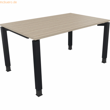 4003969077546 - Schreibtisch All in One 810031371 höhenverstellbar 68-82cm (H) rechteckig eiche natur anthrazit metallic 4003969077546 Soen 4003969077546 - Schreibtisch All in One 810031371 höhenverstellbar 68-82cm (H) rechteckig eiche natur anthrazit metallic 4003969077546 Soen