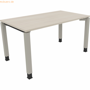4003969077614 - Schreibtisch All in One 810031172 höhenverstellbar 68-82cm (H) rechteckig akazie hell silberaluminium 4003969077614 Soennec 4003969077614 - Schreibtisch All in One 810031172 höhenverstellbar 68-82cm (H) rechteckig akazie hell silberaluminium 4003969077614 Soennec
