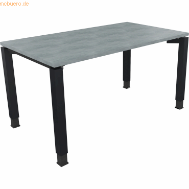 4003969077645 - Schreibtisch All in One 810031083 höhenverstellbar 68-82cm (H) rechteckig beton hell anthrazitmetallic 4003969077645 Soenne 4003969077645 - Schreibtisch All in One 810031083 höhenverstellbar 68-82cm (H) rechteckig beton hell anthrazitmetallic 4003969077645 Soenne