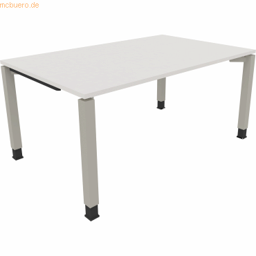 4003969077768 - Schreibtisch All in One 810031701 höhenverstellbar 68-82cm (H) rechteckig diamantweiß   silberaluminium 4003969077768 Soennec