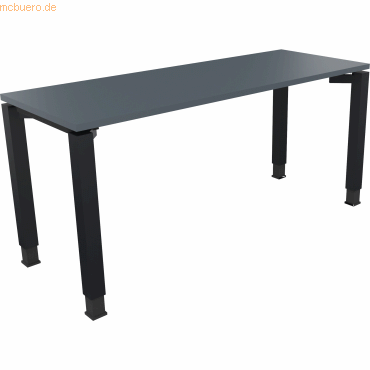 4003969077799 - Schreibtisch All in One 810031982 höhenverstellbar 68-82cm (H) rechteckig lavagrau   anthrazit metallic 4003969077799 Soennec