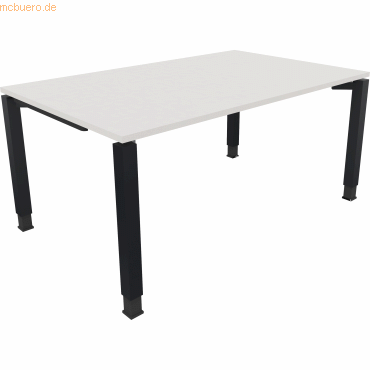 4003969077829 - Schreibtisch All in One 810031601 höhenverstellbar 68-82cm (H) rechteckig diamantweiß   anthrazitmetallic 4003969077829 Soenn