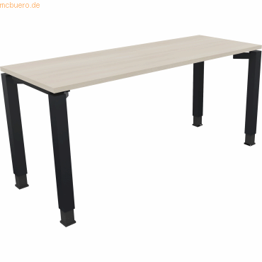 4003969077836 - Schreibtisch All in One 810031972 höhenverstellbar 68-82cm (H) rechteckig akazie hell anthrazit metallic 4003969077836 Soen 4003969077836 - Schreibtisch All in One 810031972 höhenverstellbar 68-82cm (H) rechteckig akazie hell anthrazit metallic 4003969077836 Soen