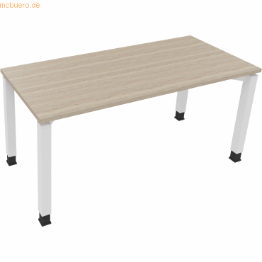 4003969078031 - Schreibtisch All in One 810032471 höhenverstellbar 68-82cm (H) rechteckig eiche natur verkehrsweiß 4003969078031 Soennecken 4003969078031 - Schreibtisch All in One 810032471 höhenverstellbar 68-82cm (H) rechteckig eiche natur verkehrsweiß 4003969078031 Soennecken