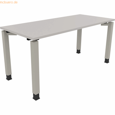 4003969078055 - Schreibtisch All in One 810032381 höhenverstellbar 68-82cm (H) rechteckig lichtgrau silberaluminium 4003969078055 Soennecke 4003969078055 - Schreibtisch All in One 810032381 höhenverstellbar 68-82cm (H) rechteckig lichtgrau silberaluminium 4003969078055 Soennecke