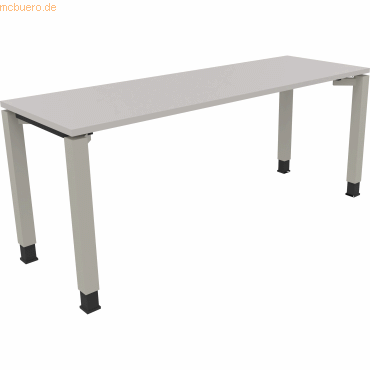 4003969078192 - Schreibtisch All in One 810033281 höhenverstellbar 68-82cm (H) rechteckig lichtgrau silberaluminium 4003969078192 Soennecke 4003969078192 - Schreibtisch All in One 810033281 höhenverstellbar 68-82cm (H) rechteckig lichtgrau silberaluminium 4003969078192 Soennecke