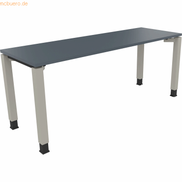 4003969078215 - Schreibtisch All in One 810033282 höhenverstellbar 68-82cm (H) rechteckig lavagrau silberaluminium 4003969078215 Soennecken 4003969078215 - Schreibtisch All in One 810033282 höhenverstellbar 68-82cm (H) rechteckig lavagrau silberaluminium 4003969078215 Soennecken
