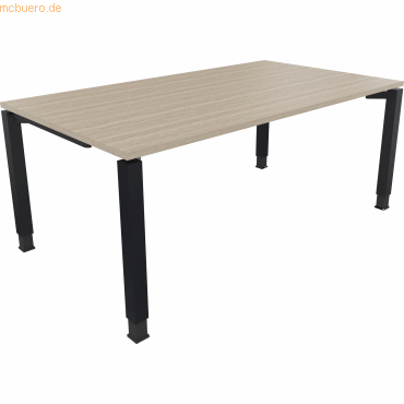 4003969078406 - Schreibtisch All in One 810032871 höhenverstellbar 68-82cm (H) rechteckig eiche natur   anthrazitmetallic 4003969078406 Soenn
