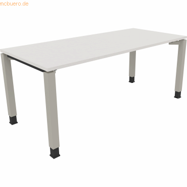 4003969078437 - Schreibtisch All in One 810033801 höhenverstellbar 68-82cm (H) rechteckig diamantweiß silberaluminium 4003969078437 Soennec 4003969078437 - Schreibtisch All in One 810033801 höhenverstellbar 68-82cm (H) rechteckig diamantweiß silberaluminium 4003969078437 Soennec