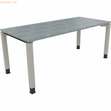 4003969078499 - Schreibtisch All in One 810033883 höhenverstellbar 68-82cm (H) rechteckig beton hell silberaluminium 4003969078499 Soenneck 4003969078499 - Schreibtisch All in One 810033883 höhenverstellbar 68-82cm (H) rechteckig beton hell silberaluminium 4003969078499 Soenneck