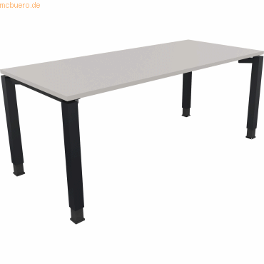 4003969078505 - Schreibtisch All in One 810033781 höhenverstellbar 68-82cm (H) rechteckig lichtgrau   anthrazitmetallic 4003969078505 Soennec