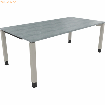4003969078598 - Schreibtisch All in One 810034483 höhenverstellbar 68-82cm (H) rechteckig beton hell   silberaluminium 4003969078598 Soenneck