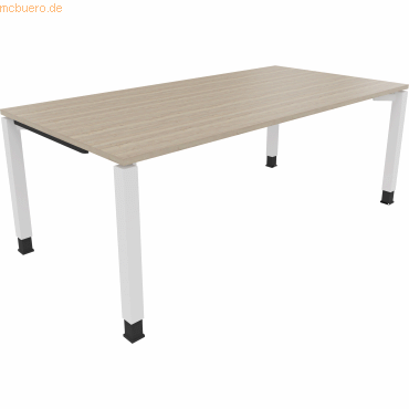 4003969078628 - Schreibtisch All in One 810034571 höhenverstellbar 68-82cm (H) rechteckig eiche natur   verkehrsweiß 4003969078628 Soennecken