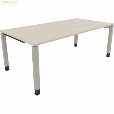 4003969078659 - Schreibtisch All in One 810034472 höhenverstellbar 68-82cm (H) rechteckig akazie hell silberaluminium 4003969078659 Soennec 4003969078659 - Schreibtisch All in One 810034472 höhenverstellbar 68-82cm (H) rechteckig akazie hell silberaluminium 4003969078659 Soennec