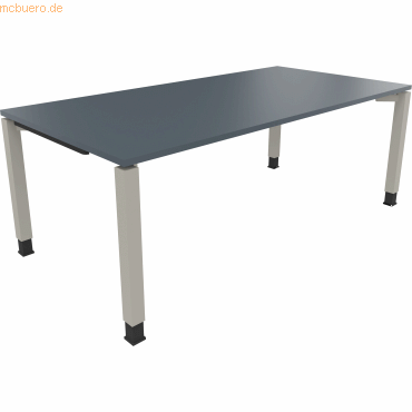 4003969078666 - Schreibtisch All in One 810034482 höhenverstellbar 68-82cm (H) rechteckig lavagrau   silberaluminium 4003969078666 Soennecken