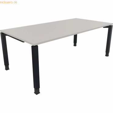 4003969078703 - Schreibtisch All in One 810034381 höhenverstellbar 68-82cm (H) rechteckig lichtgrau   anthrazitmetallic 4003969078703 Soennec