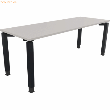4003969078819 - Schreibtisch All in One 810034981 höhenverstellbar 68-82cm (H) rechteckig lichtgrau   anthrazit metallic 4003969078819 Soenne
