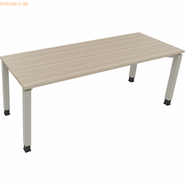 4003969078833 - Schreibtisch All in One 810035071 höhenverstellbar 68-82cm (H) rechteckig eiche natur silberaluminium 4003969078833 Soennec 4003969078833 - Schreibtisch All in One 810035071 höhenverstellbar 68-82cm (H) rechteckig eiche natur silberaluminium 4003969078833 Soennec