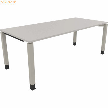 4003969078895 - Schreibtisch All in One 810035681 höhenverstellbar 68-82cm (H) rechteckig lichtgrau   silberaluminium 4003969078895 Soennecke