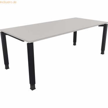 4003969078949 - Schreibtisch All in One 810035581 höhenverstellbar 68-82cm (H) rechteckig lichtgrau   anthrazitmetallic 4003969078949 Soennec