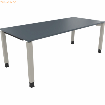 4003969078987 - Schreibtisch All in One 810035682 höhenverstellbar 68-82cm (H) rechteckig lavagrau   silberaluminium 4003969078987 Soennecken