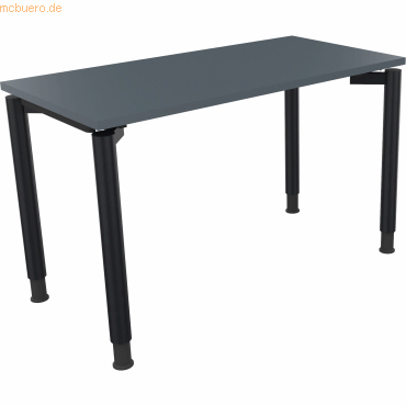 4003969079007 - Schreibtisch All in One 810036182 höhenverstellbar 68-82cm (H) rechteckig lavagrau   anthrazit metallic 4003969079007 Soennec