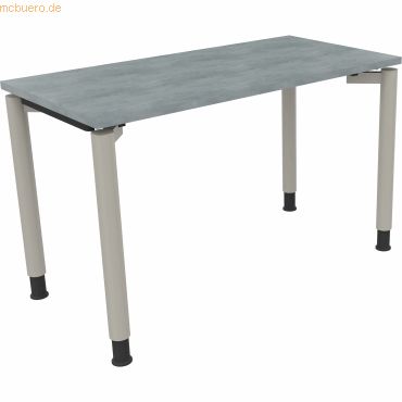 4003969079014 - Schreibtisch All in One 810036283 höhenverstellbar 68-82cm (H) rechteckig beton hell   silberaluminium 4003969079014 Soenneck