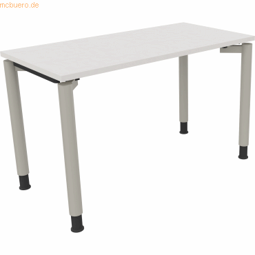4003969079038 - Schreibtisch All in One 810036201 höhenverstellbar 68-82cm (H) rechteckig diamant weiß   silberaluminium 4003969079038 Soenne