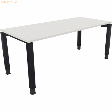 4003969079212 - Schreibtisch All in One 810033701 höhenverstellbar 68-82cm (H) rechteckig diamantweiß   anthrazitmetallic 4003969079212 Soenn
