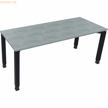 4003969079304 - Schreibtisch All in One 810033483 höhenverstellbar 68-82cm (H) rechteckig beton hell anthrazit metallic 4003969079304 Soenn 4003969079304 - Schreibtisch All in One 810033483 höhenverstellbar 68-82cm (H) rechteckig beton hell anthrazit metallic 4003969079304 Soenn