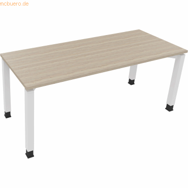 4003969079335 - Schreibtisch All in One 810033671 höhenverstellbar 68-82cm (H) rechteckig eiche natur verkehrsweiß 4003969079335 Soennecken 4003969079335 - Schreibtisch All in One 810033671 höhenverstellbar 68-82cm (H) rechteckig eiche natur verkehrsweiß 4003969079335 Soennecken