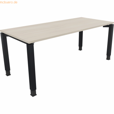 4003969079359 - Schreibtisch All in One 810033772 höhenverstellbar 68-82cm (H) rechteckig akazie hell anthrazitmetallic 4003969079359 Soenn 4003969079359 - Schreibtisch All in One 810033772 höhenverstellbar 68-82cm (H) rechteckig akazie hell anthrazitmetallic 4003969079359 Soenn