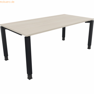 4003969079410 - Schreibtisch All in One 810034072 höhenverstellbar 68-82cm (H) rechteckig akazie hell   anthrazitmetallic 4003969079410 Soenn