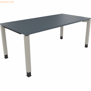 4003969079434 - Schreibtisch All in One 810034182 höhenverstellbar 68-82cm (H) rechteckig lavagrau silberaluminium 4003969079434 Soennecken 4003969079434 - Schreibtisch All in One 810034182 höhenverstellbar 68-82cm (H) rechteckig lavagrau silberaluminium 4003969079434 Soennecken